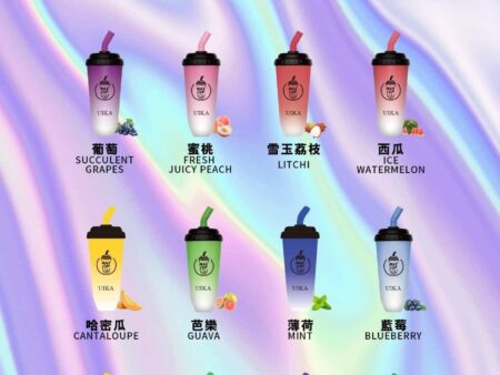 UIKA 奶茶杯電子煙｜6000口大容量｜免充電一次性小煙-台灣現貨